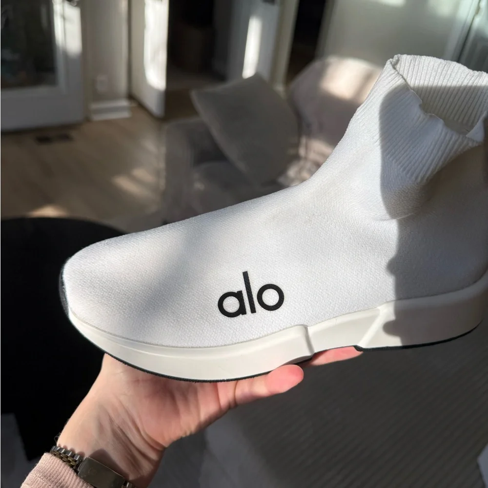 Alo White Sock Sneakers - Picture 4 of 11
